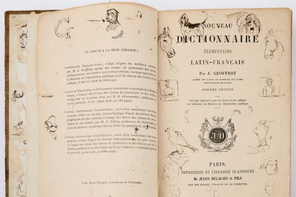 Toulouse-Lautrec's Sketch-Filled Schoolbook