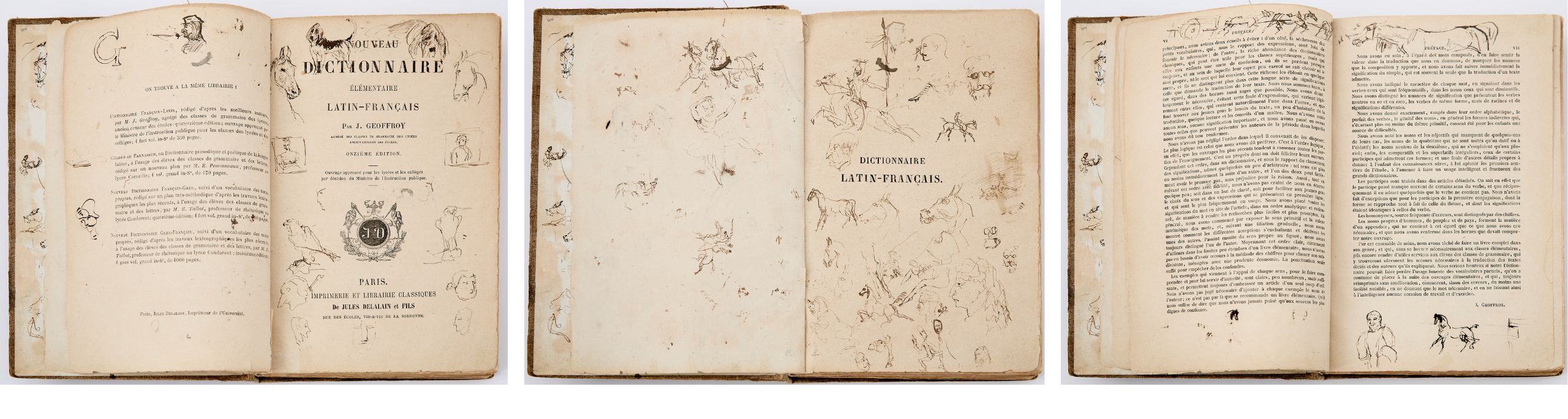 Toulouse-Lautrec's Sketch-Filled Schoolbook