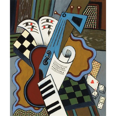 Lot 77 - Georges Terzian French, b. 1939 L' As De Coeur...