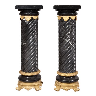 Lot 330 - Pair of Louis XVI Style Gilt-Bronze Mounted...