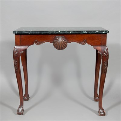 Lot 216 - Irish George III Style Marble Top Mahogany...