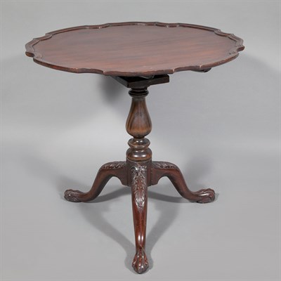 Lot 208 - George III Style Mahogany Tilt-Top Tea Table...