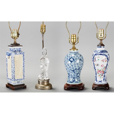 Lot 245 - Group of Three Chinese Blue and White...