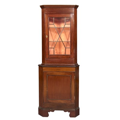 Lot 242 - Provincial Georgian Style Mahogany Corner...