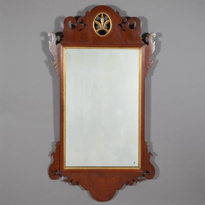 Lot 220 - Two Georgian Style Parcel Gilt Mahogany...