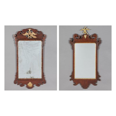 Lot 293 - Two American Parcel Gilt Mahogany Mirrors...