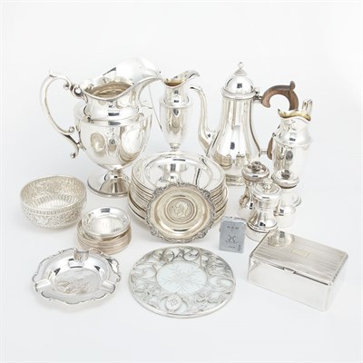 Lot 249 - Group of Sterling Silver Table Articles...