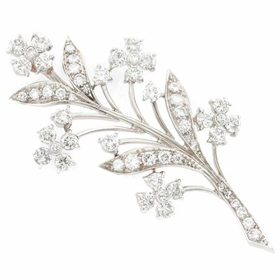 Lot 99 - Platinum, Palladium and Diamond Brooch, Tiffany & Co.