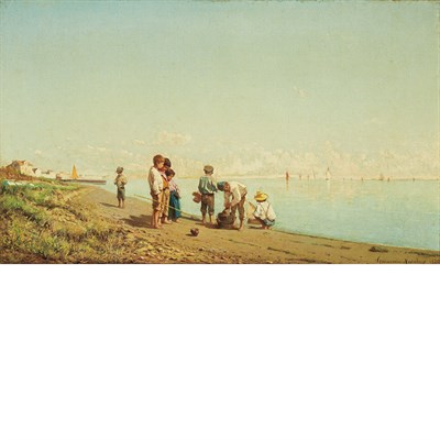 Lot 42 - Natale Gavagnin Italian, 1851-1923 On the...