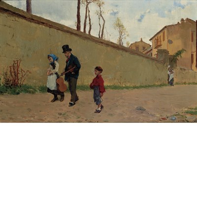 Lot 4 - Lorenzo Valles Spanish, 1830-1910 Street...