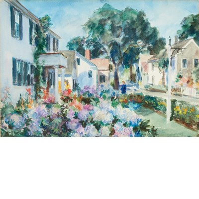 Lot 114 - John Whorf American, 1903-1959 A Cape Garden,...