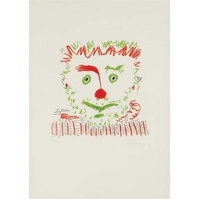 Lot 147 - After Pablo Picasso LE CLOWN Color lithograph,...