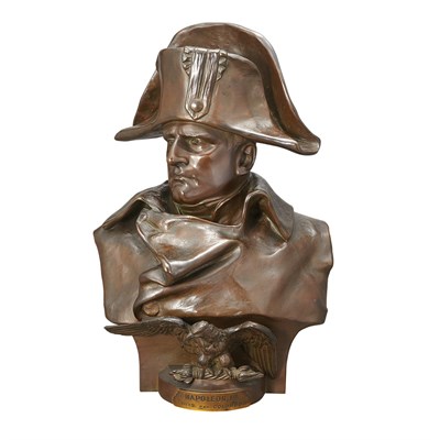 Lot 135 - French Bronze Bust of Napoleon After a model...