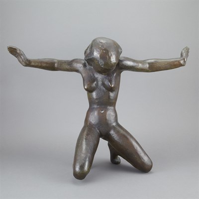 Lot 258 - Bronze Figure of a Nude Titled Die Klage After...