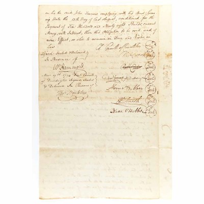 Lot 7 - CARROLL OF CARROLLTON, CHARLES Signed document....