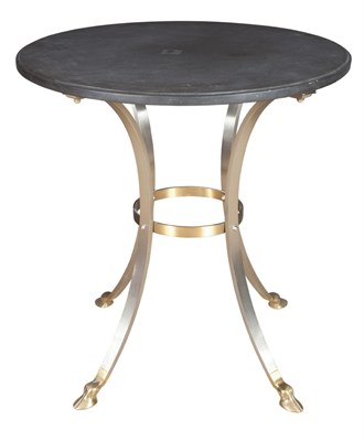 Lot 509 - Neoclassical Style Slate and Steel Guéridon...