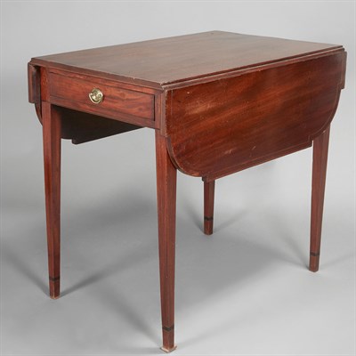 Lot 230 - Federal Inlaid Mahogany Pembroke Table 19th...