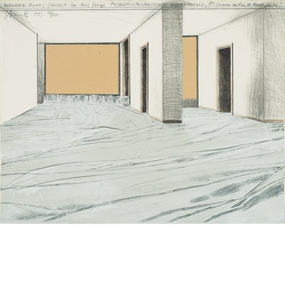 Lot 37 - Christo (b. 1935) WRAPPED FLOORS, PROJECT FOR...