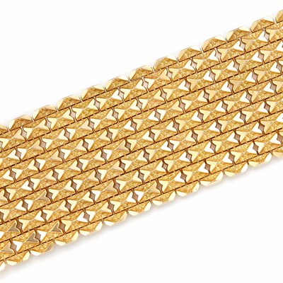 Lot 54 - Wide Gold Bracelet