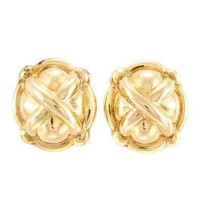 Lot 6 - Pair of Gold Earclips