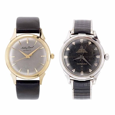Lot 941 - Two Gentleman's Gold and Stainless Steel & Metal Wristwatches
