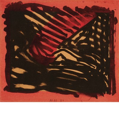 Lot 65 - Howard Hodgkin (b. 1932) RED EYE (HEENK 63)...