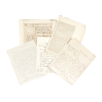 Lot 26 - [POLITICAL AUTOGRAPHS] Group of four autograph...