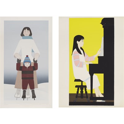 Lot 142 - Will Barnet (1911-2012) THE PIANO; THE SKATER...