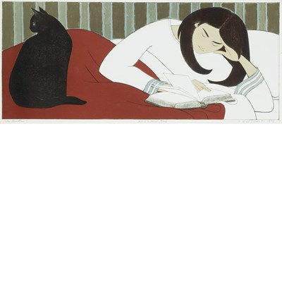 Lot 7 - Will Barnet THE READER (S. 170) Color...