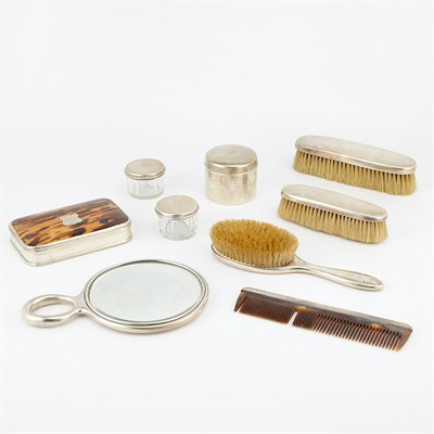 Lot 481 - Cartier Sterling Silver Dresser Set 20th...