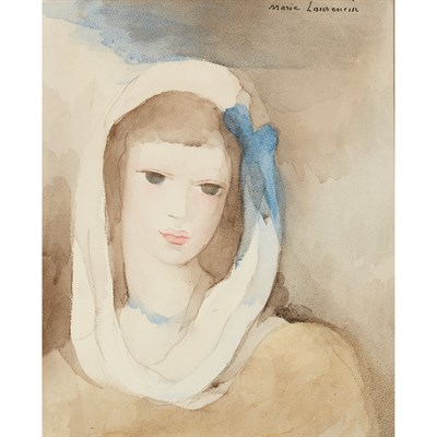 Lot 31 - Marie Laurencin French, 1883-1956 Jeune Fille...