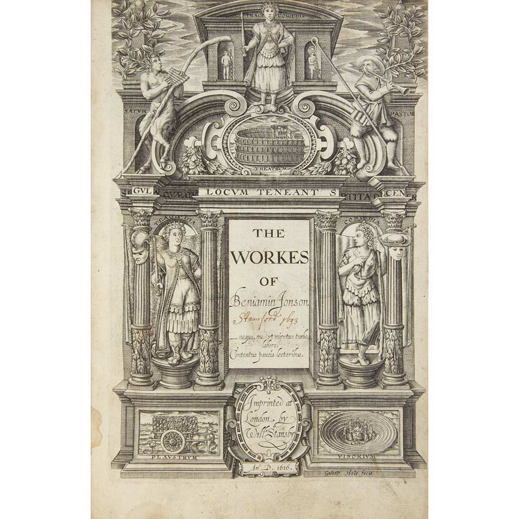 Lot 116 - [ELIZABETHAN - DRAMA] JONSON, BEN. Workes....