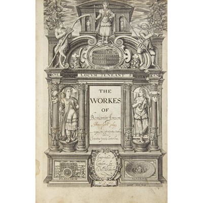 Lot 116 - [ELIZABETHAN - DRAMA] JONSON, BEN. Workes....