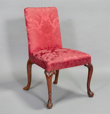 Lot 94 - George II Style Walnut Upholstered Side Chair