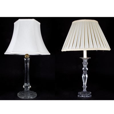 Lot 273 - Belgian Glass Candlestick Early 19th century...