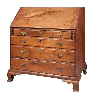 Lot 252 - Chippendale Walnut Slant Front Desk Delaware...