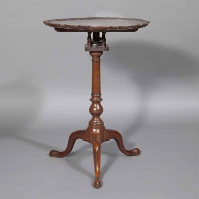 Lot 241 - Chippendale Mahogany Tripod Stand The piecrust...