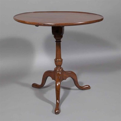 Lot 159 - Chippendale Mahogany Tilt-Top Table Possibly...