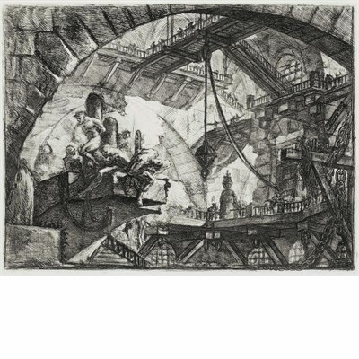 Lot 152 - Giovanni Battista Piranesi PRISONERS ON A...