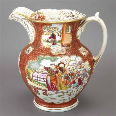 Lot 327 - English Chinoiserie Decorated Porcelain...
