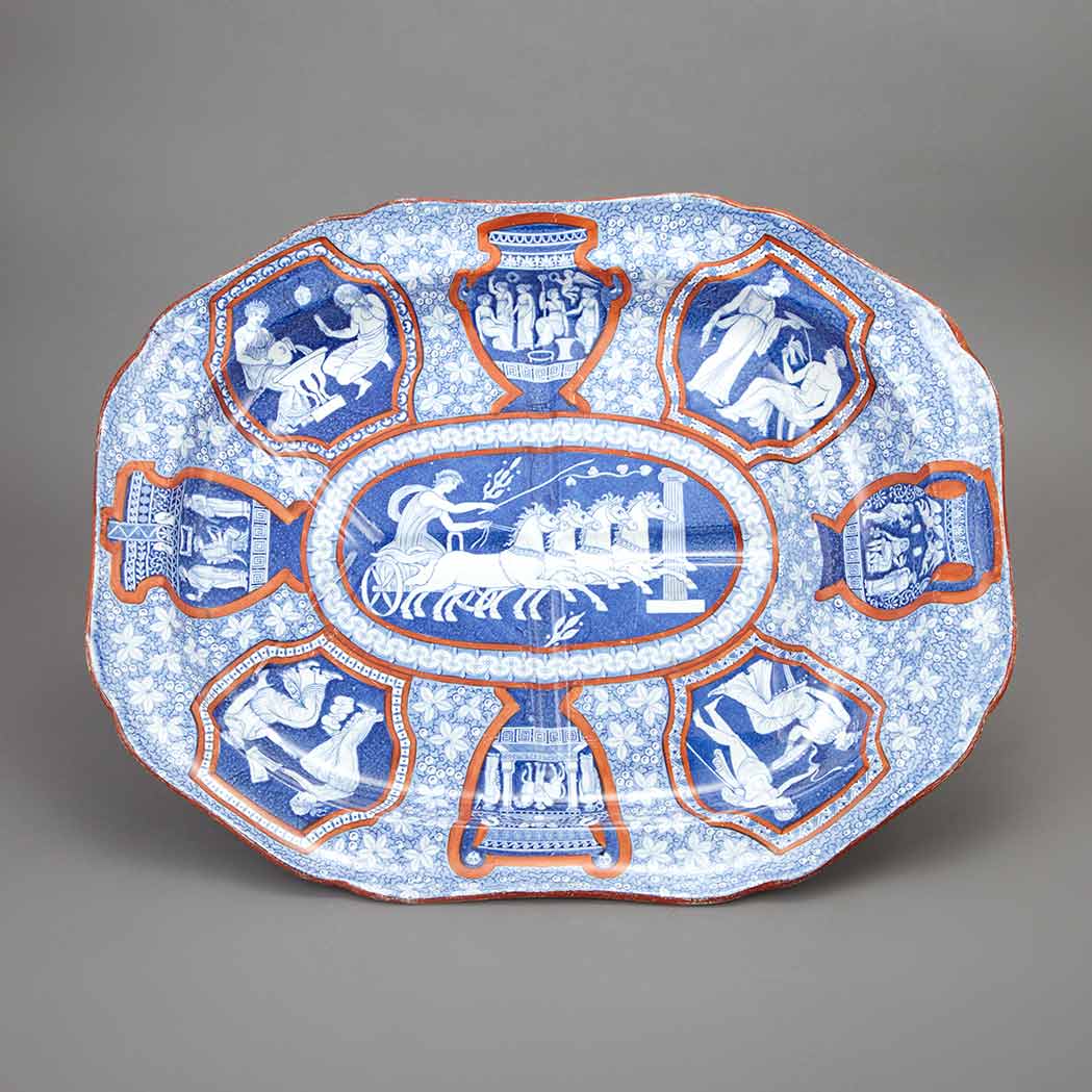 Lot 329 - English Transfer Decorated Pottery Well and...