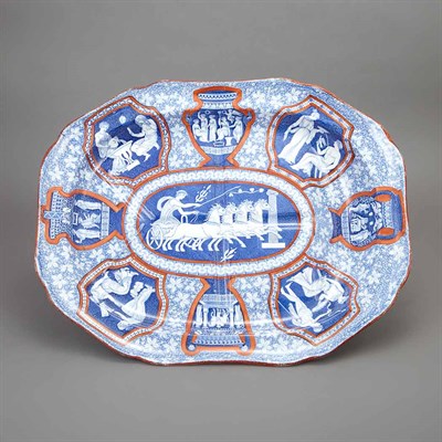 Lot 329 - English Transfer Decorated Pottery Well and...