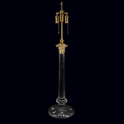 Lot 397 - Baccarat Style Gilt-Bronze Mounted Cut Glass...