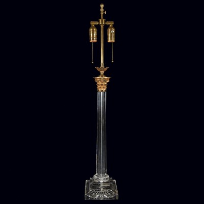 Lot 398 - Baccarat Style Gilt-Bronze Mounted Cut Glass...
