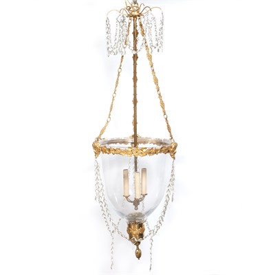 Lot 346 - George IV Gilt-Bronze and Glass Lantern Second...