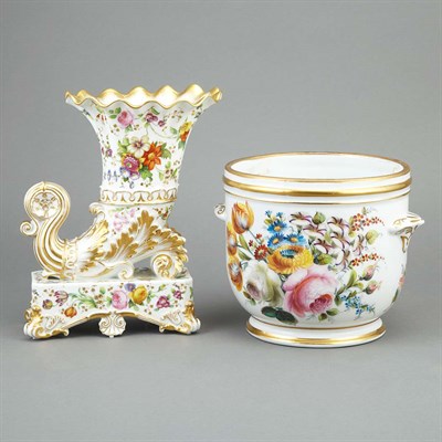 Lot 311 - French Porcelain Vase Jacob Petit, 19th...