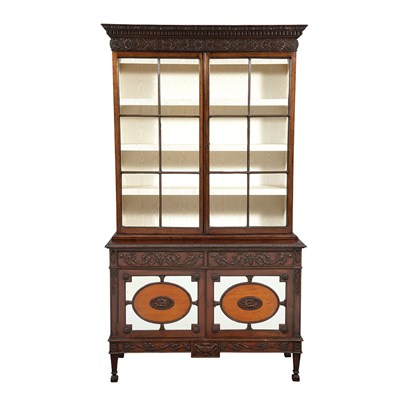 Lot 330 - George III Style Mahogany and Satinwood...