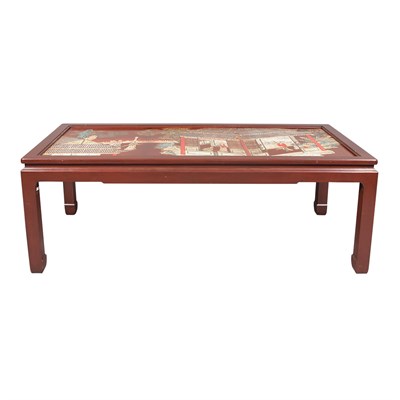 Lot 659 - Chinese Antique Lacquered Screen Top Low Table...