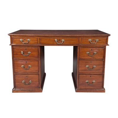 Lot 406 - George III Mahogany Pedestal Desk 18th/19th...