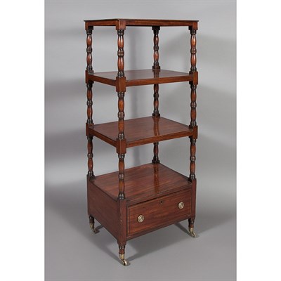 Lot 294 - William IV Mahogany Four-Tier Etagere Second...
